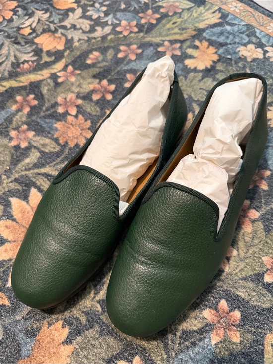 Stubbs & Wootton Shoes - Stubbs & Wootton Forest Green Leather Slip-On Loafers